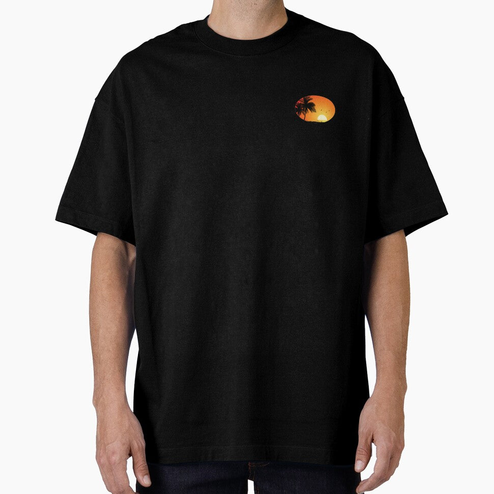 Beautiful Hawaii Sunset Pocket Patch T-Shirt for Men and Women by AllStarMerch