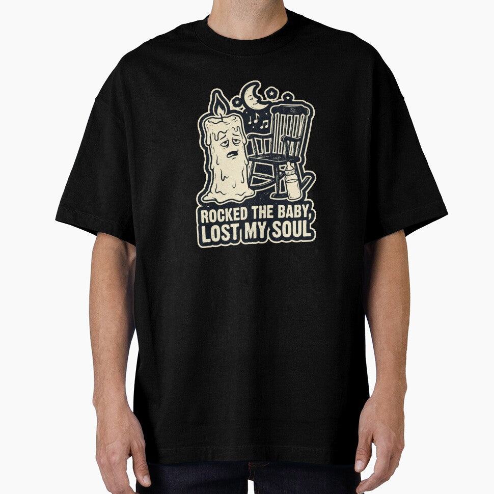 Rocked The Baby Lost My Soul Candle Humor by PullixArt