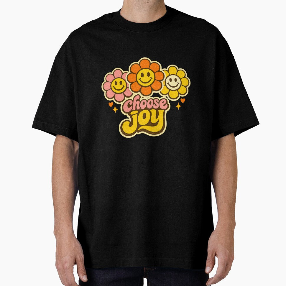 Retro Groovy Smiley Flowers by Paninides