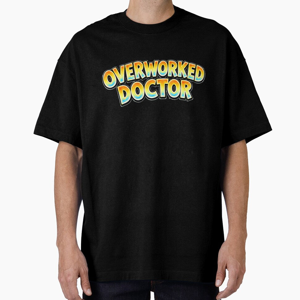 OVERWORKED DOCTOR – hand drawn childlike typography by Mac Sketches