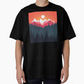 Minimalist Sunset Mountain National Park Landscape by PandaKunst