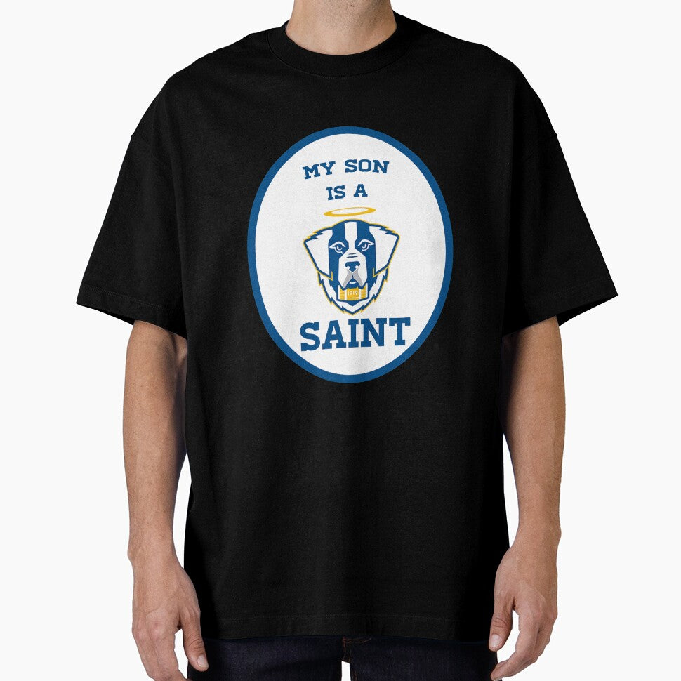 my son is a "saint" emmanuel college gear by abbyz-art