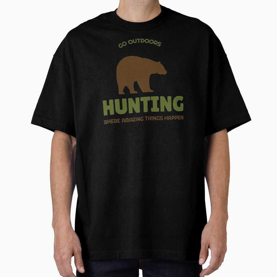 'BEAR HUNTING WHERE AMAZING THINGS HAPPEN' Collection by JRM Tees & More Store