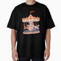 Whimsical Carousel Ride Illustration – Playful Vintage Charm by AKart19