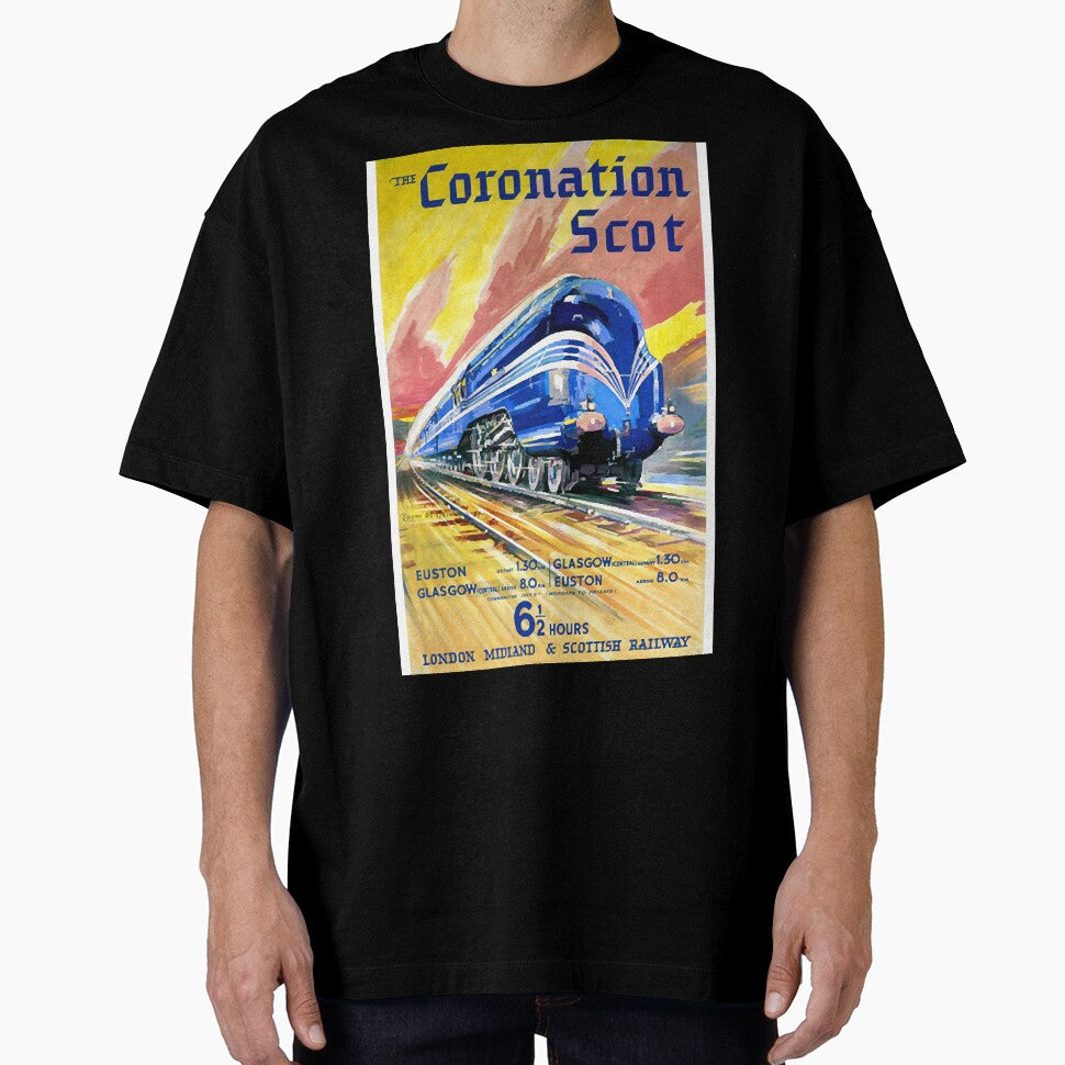 Vintage Travel Poster England The Coronation Scot by nyCatron00