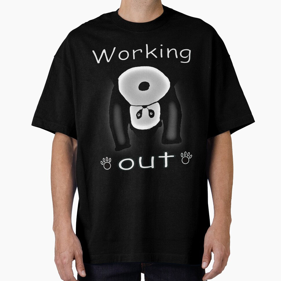 Panda working Out by CottagePop