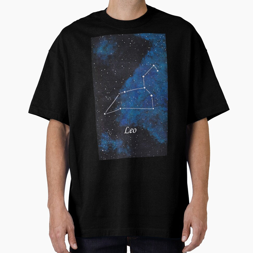 Leo Zodiac Sign Space Painting by CoryellArt