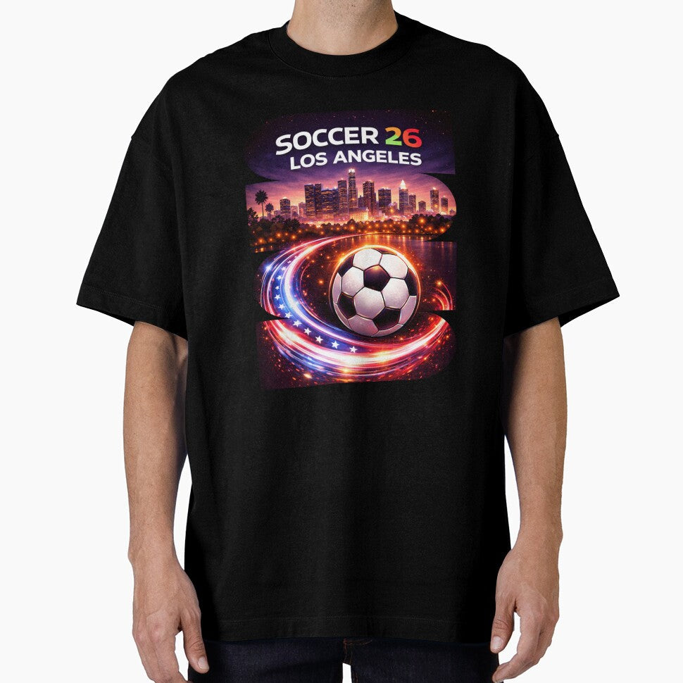 Los Angeles Soccer 2026 Shirt, Soccer 26 Los Angeles CA Fan Tee, Los Angeles California Soccer Graphic by MK-Charlie