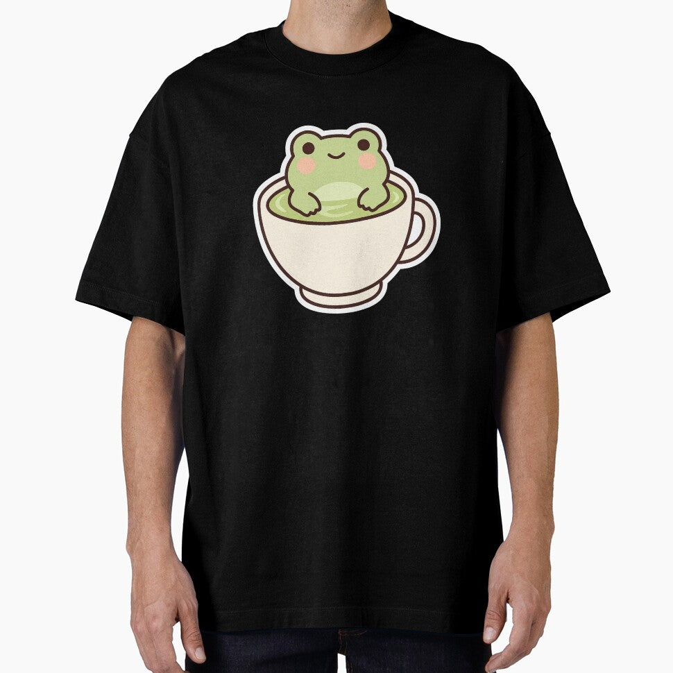 Cozy Matcha Frog Sticker by Tripconic