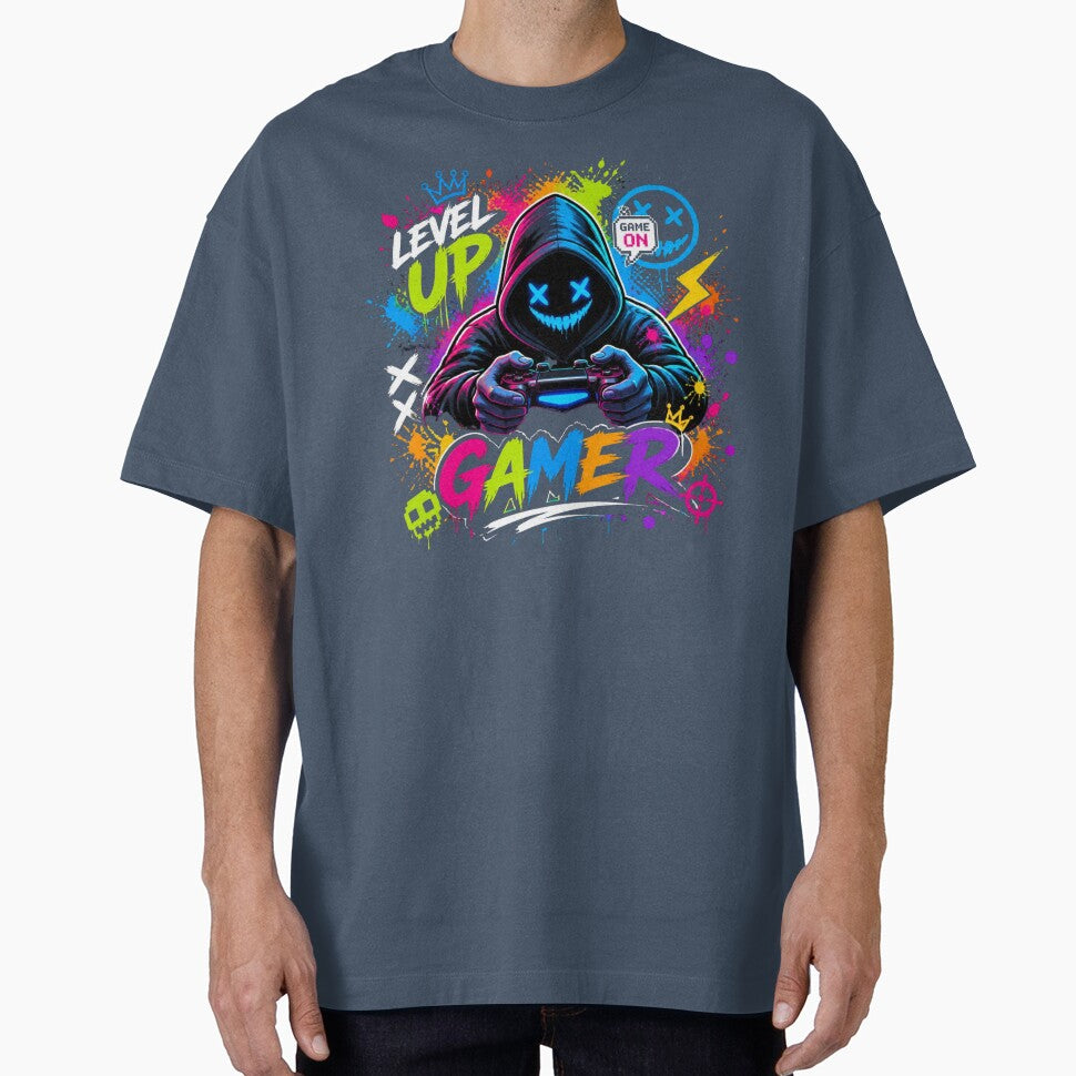 Level Up Gamer Graffiti Mascot by AgnesB77