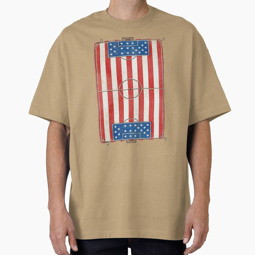 Vintage USA Soccer Field Flag. vintage. by EunsooLee Unisex , , , Long Sleeve Tee