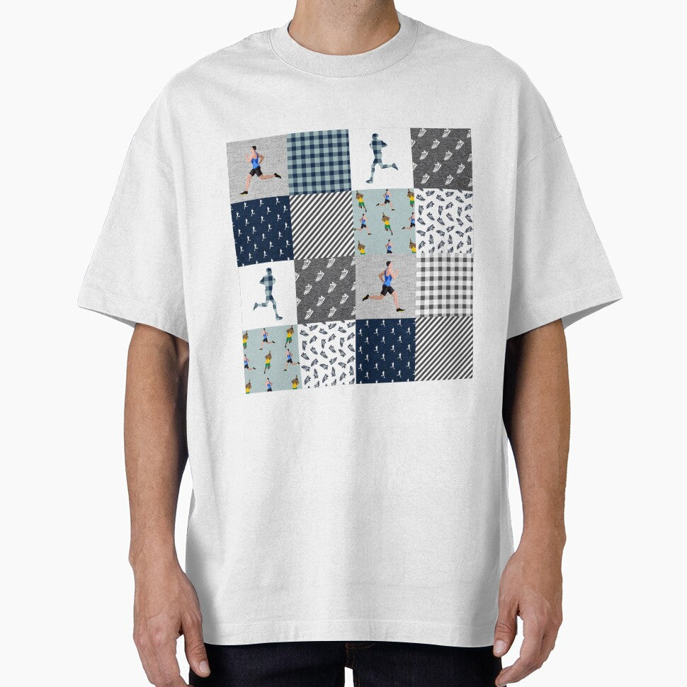 Funny Running Blue Plaid by AletacStore
