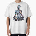 Cross-Legged Pose - Black Silhouette (Yoga Botanicals Series) by Winooski Designs