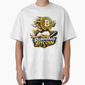 Running Bitcoin Coin Comic Mascot by tawscolors