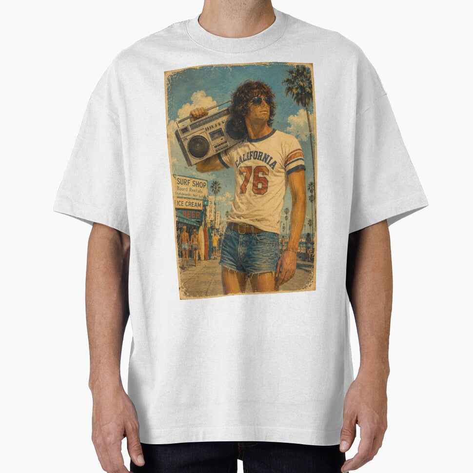 California Boombox Summer '76 by ITSimagination Unisex , , , Long Sleeve Tee
