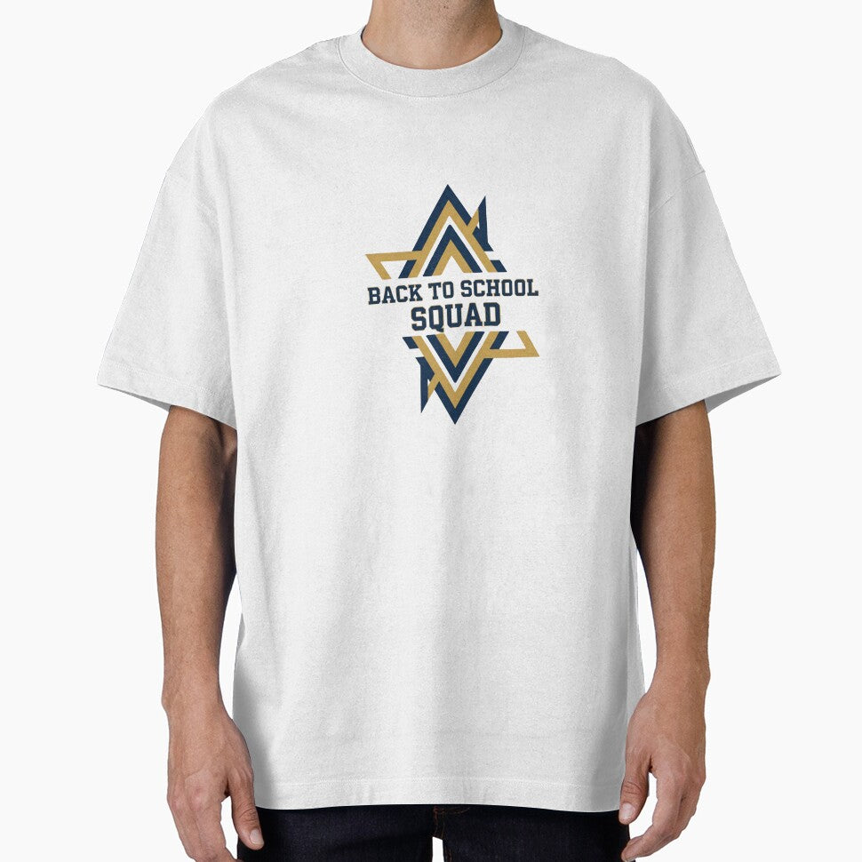 Back to School Squad geometric collegiate teacher team gift by language-des