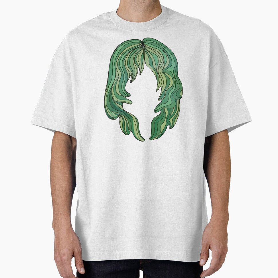 Groovy Forest Green Mermaid Hair Silhouette by Karin Taylor