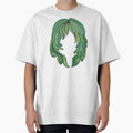 Groovy Forest Green Mermaid Hair Silhouette by Karin Taylor