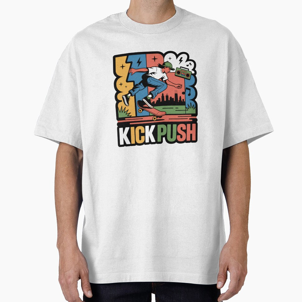 Kick Push Skate Hip Hop Street Art by LukaRealm