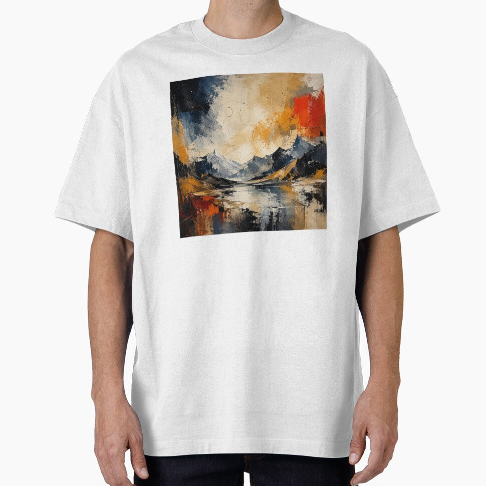 Echoes of the Horizon – Panoramic Abstract Landscape Painting by Proartyst 's