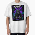 Game Over – Neon Skull Gamer | Cyber Gaming Streetwear by Tytofy