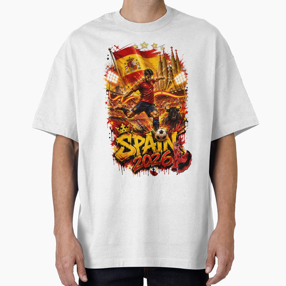 Spain World Cup 2026 Spain Soccer Merch | Football Fan Gear |ArgentinaSports Apparel Tee| Spain independence Day |Soccer worldcup ChampionshipSoccer World ver 1 by CosmicNook1