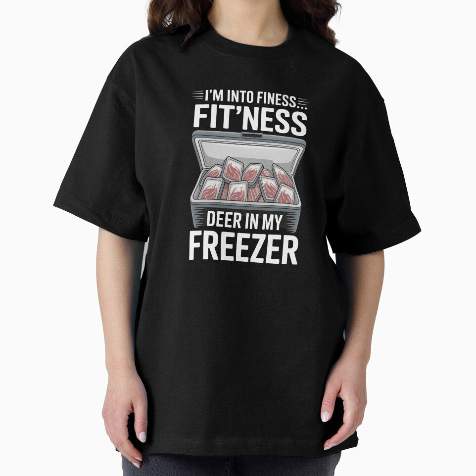Fitness Deer in My Freezer – Freezer Deer Hunting T-Shirt Funny Hunting Humor for Deer Hunters by Redgiant87x