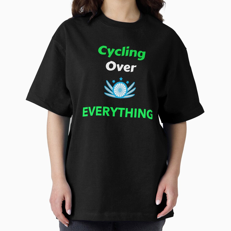 Cycling Over Everything - Dad Cycling by GreyTee