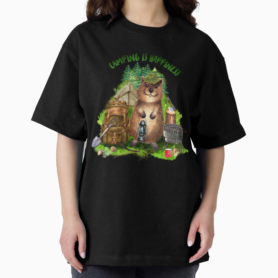 Happy Quokka Camping is happiness by AlexSin