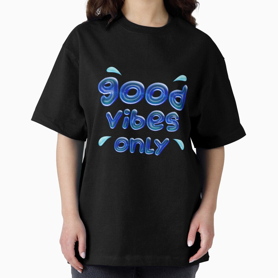 Good Vibes Only ( blue) Positive and Motivational Quote by RomeoSketches