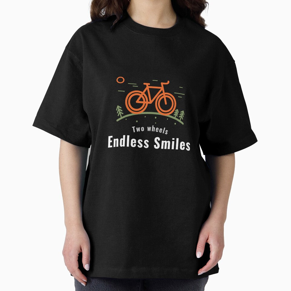 Two Wheels Endless Smiles Enjoy Cycling by FigTreeFactory