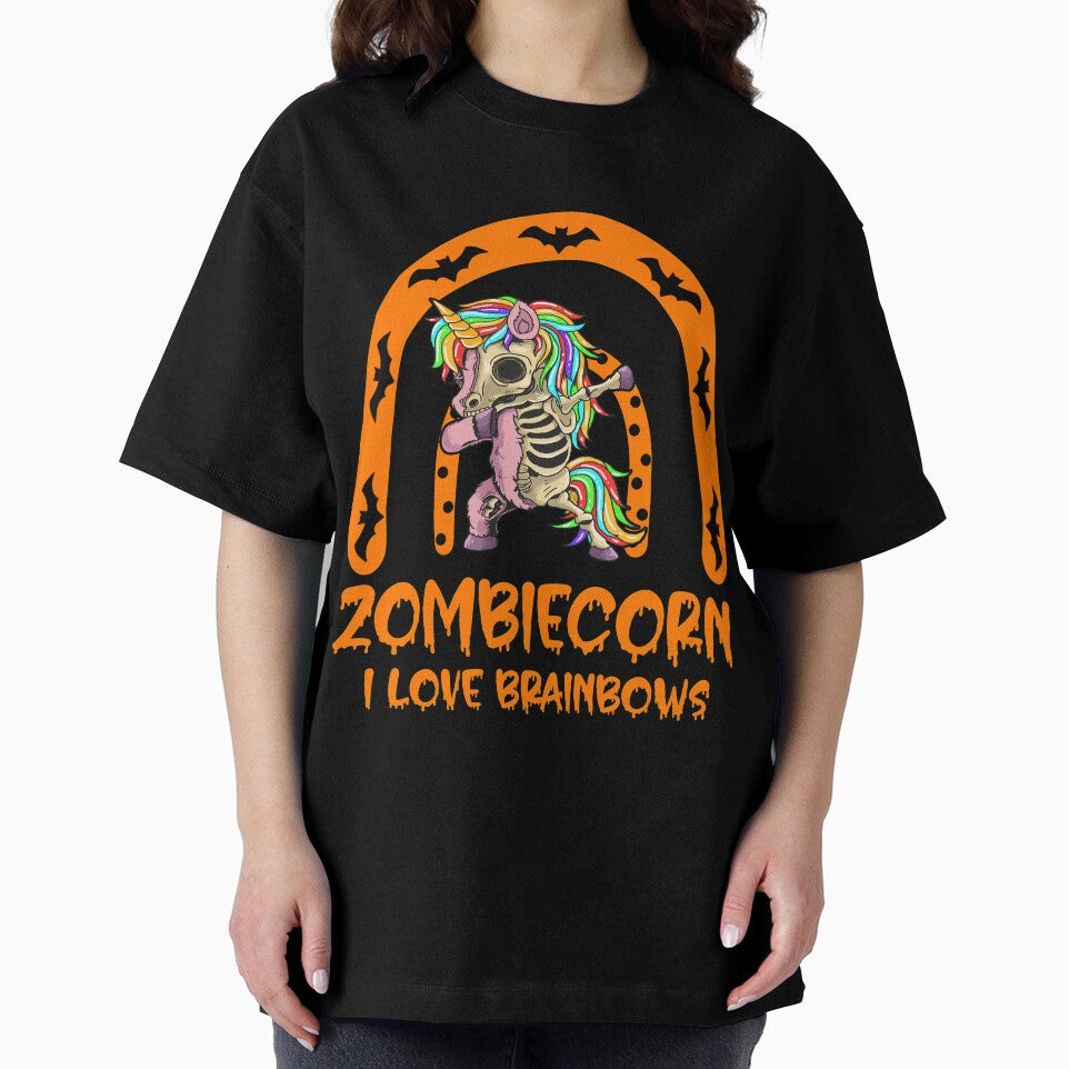 Zombie Unicorn I Love Brainbows Punk Gothic Goth Halloween R SK by andregiftshopzz