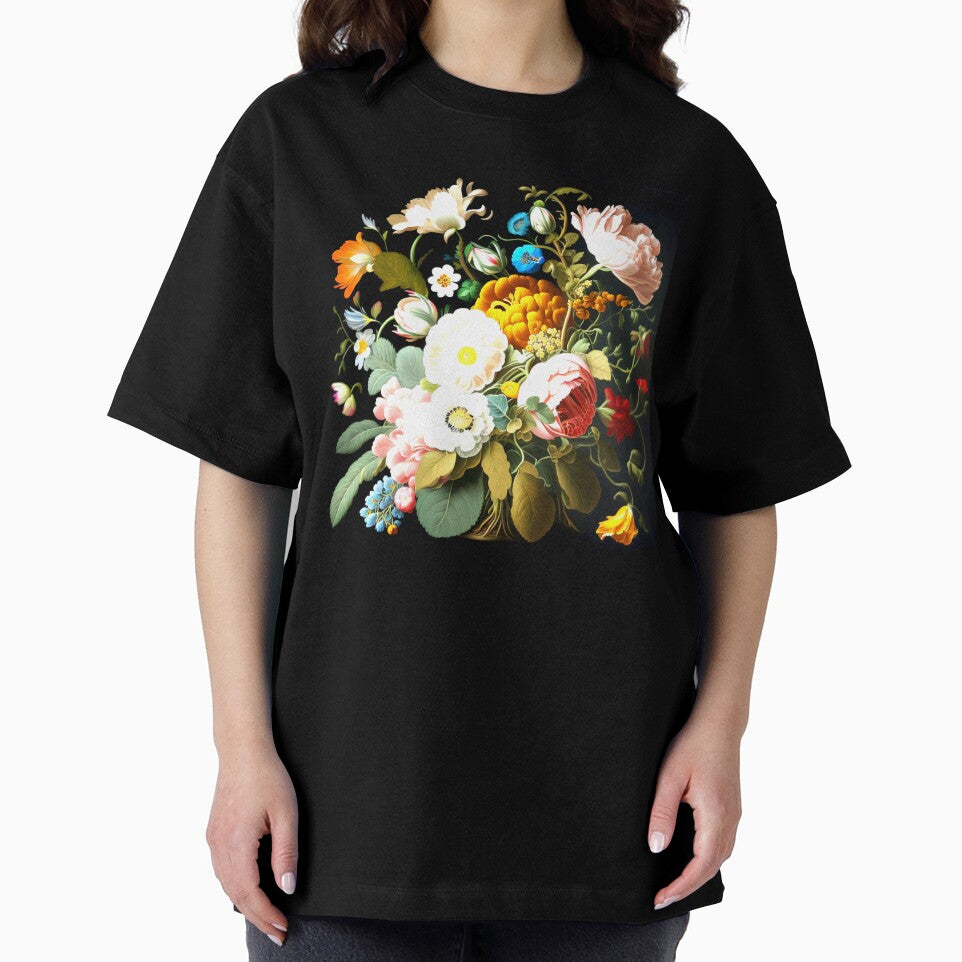 Lush bouquet of flowers in the style of Flemish old masters fashionable stylish New Look by G-M-Designs