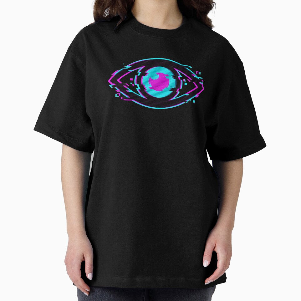 Cyberpunk Glitch Eye Neon Surveillance 2026 by MarCinu Art