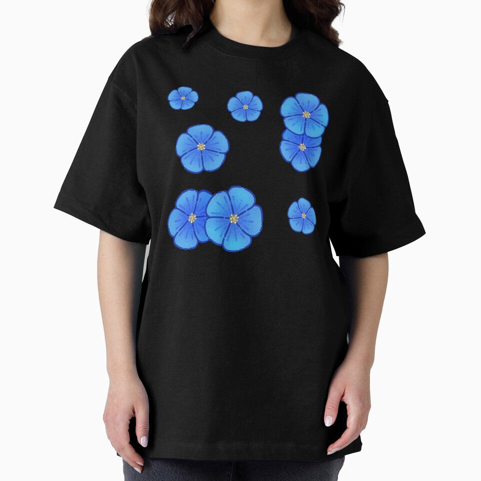 Blue Flowers Simple Design by AveryZi