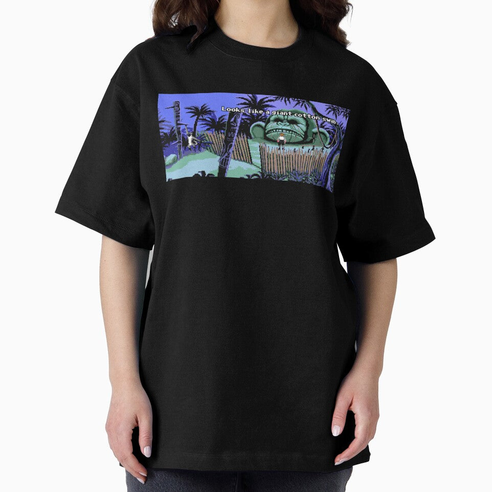 Monkey island with giant cotton swab by magarigaveras