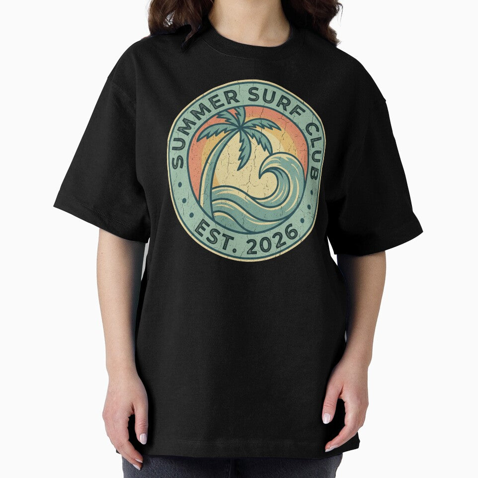 Vintage Summer Surf Club 2026 Retro Badge by TeNovaStudio