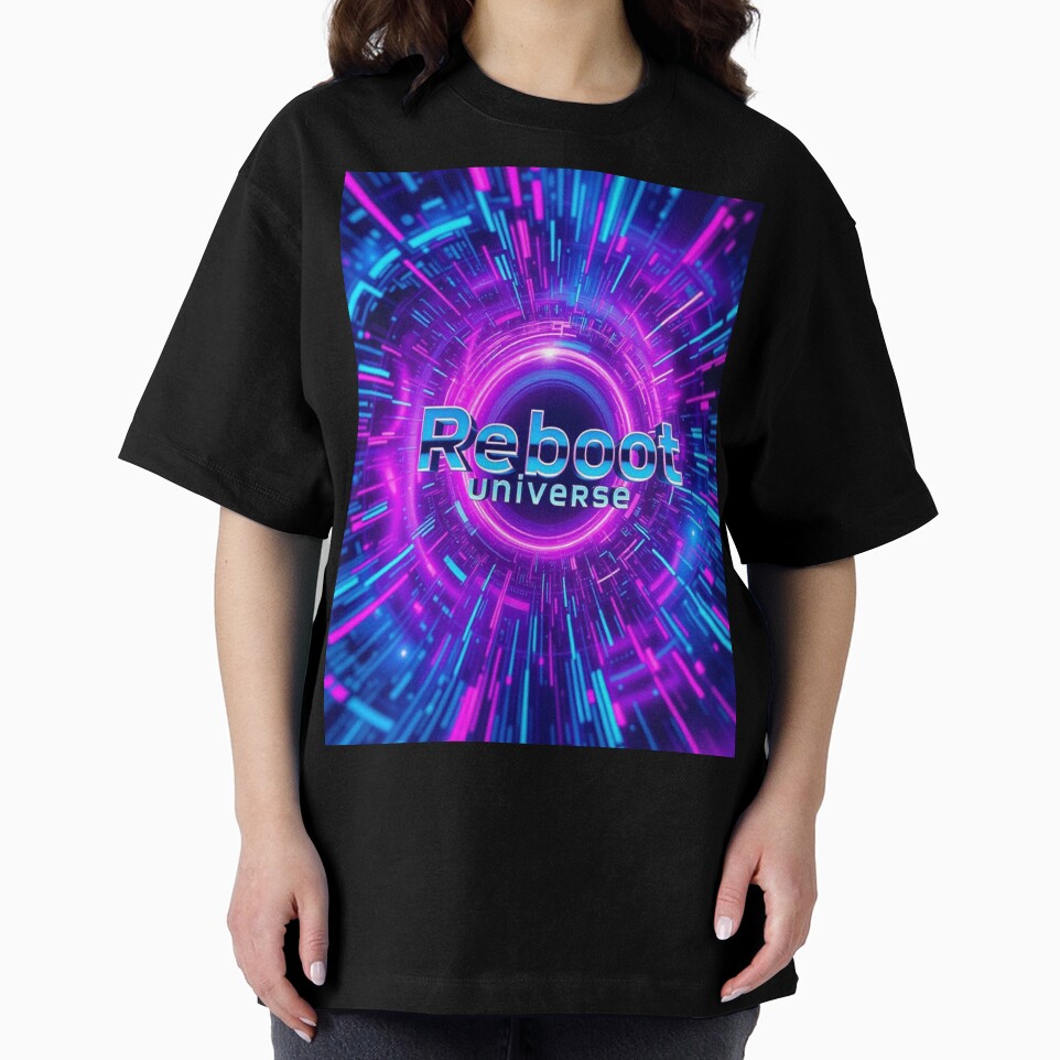 Reboot Universe – Y2K Digital Sci-Fi Chrome Art by CMdigit