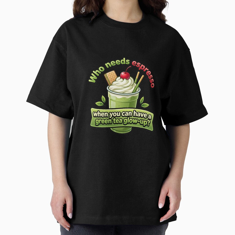 Matcha Milkshake Green Tea Glow Up Espresso Alternative by BobaBunny76