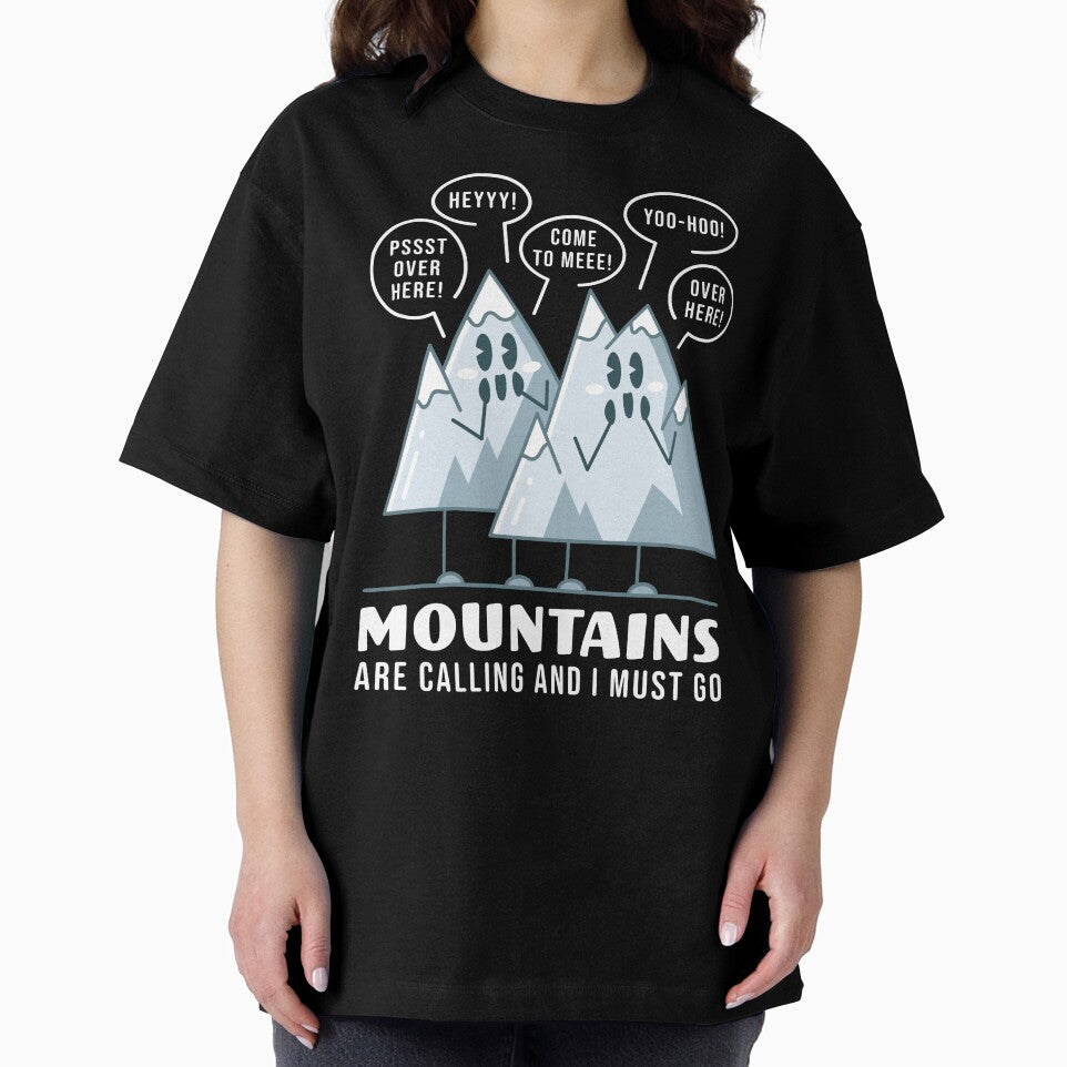 Mountains Are Calling - Naive Humor by Maud Tee Art