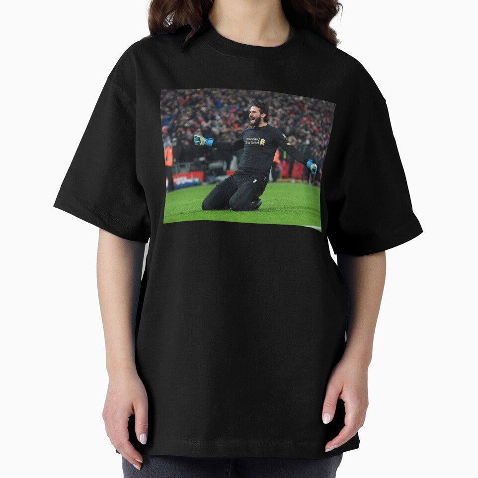 Alisson Becker Liverpool v Man United Celelbration by thebcarts Unisex , , , Long Sleeve Tee