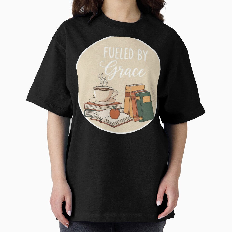 Fueled by Grace – Teacher Coffee Lover Faith Sticker by Illustrated Faith