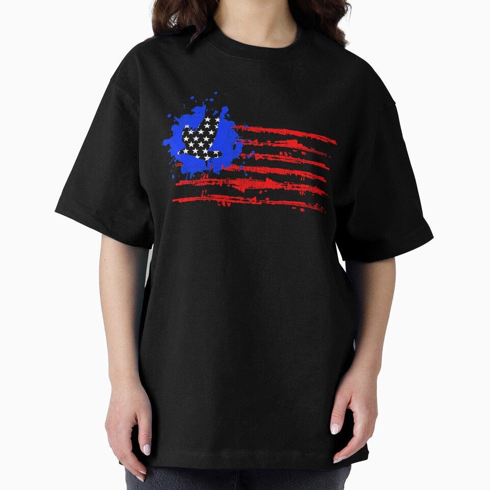 USA Flag | American Eagle T-Shirt for Men and Women by AllStarMerch