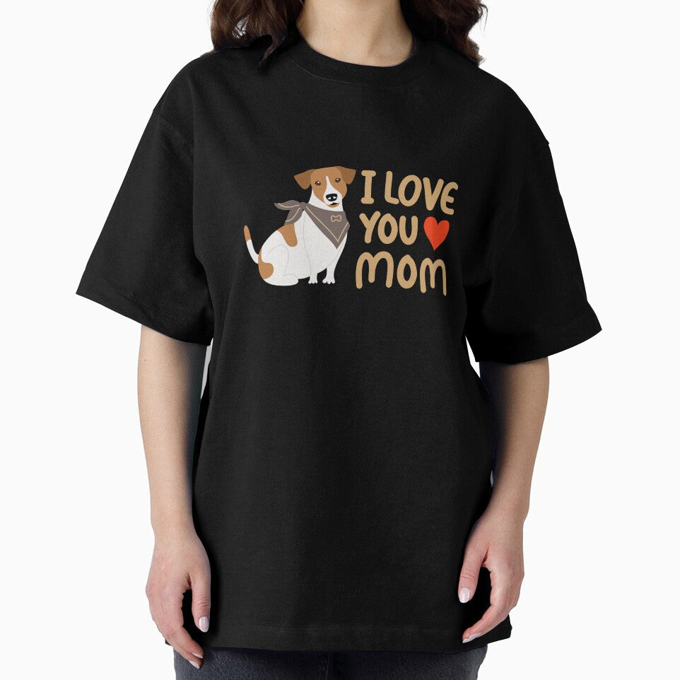 I Love You Mom" Dog Lover Gift – Cute Pet-Themed Design by TheBeeKindSpace