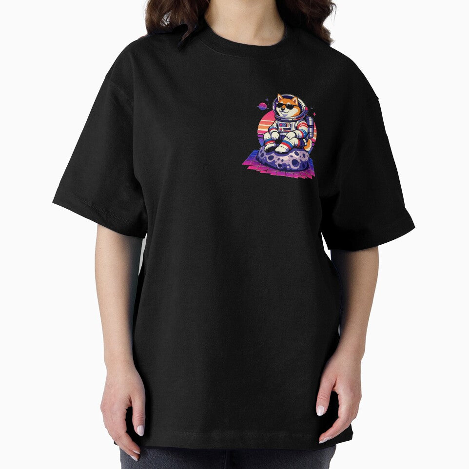 Retro Space Shiba Inu Astronaut by craftedd