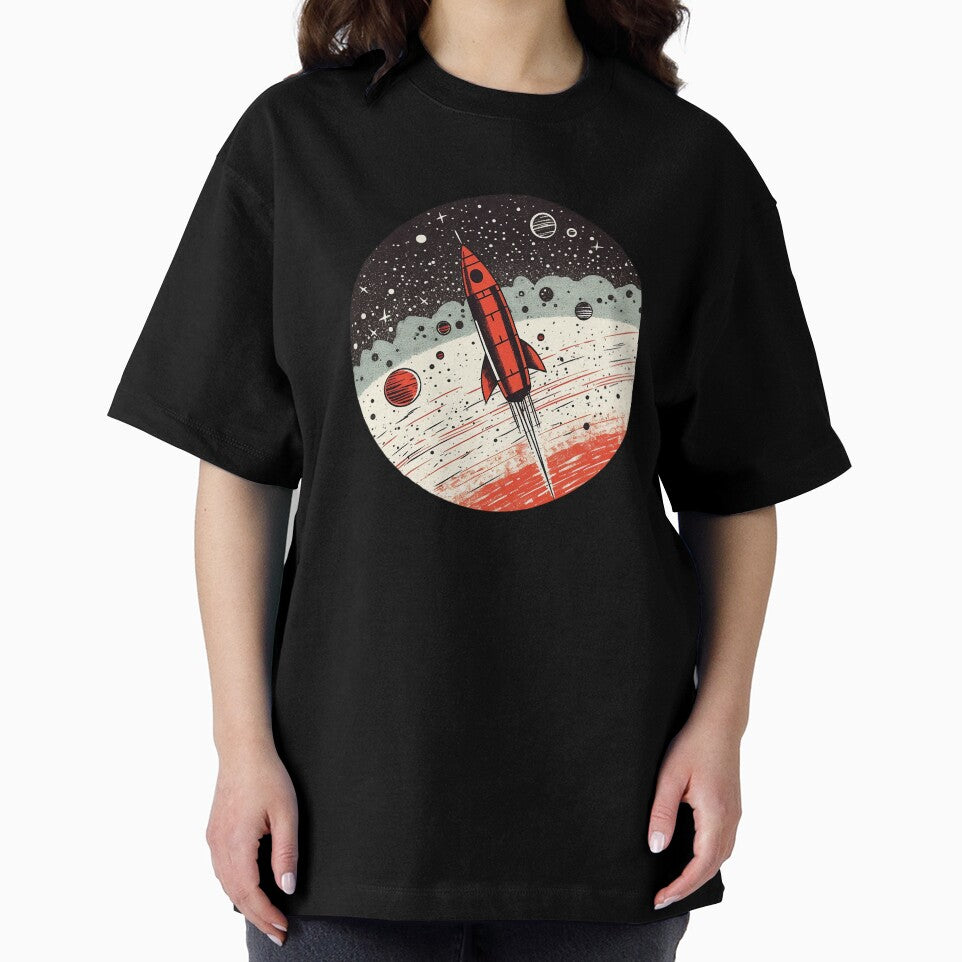 Retro Futuristic Rocket Launch - 1960s Space Exploration by NumericaDesigns