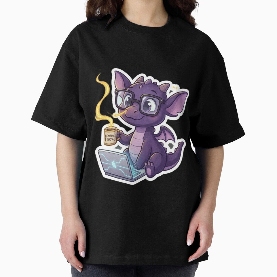Cute Coding Dragon - Compiling With Fire Cartoon Sticker by MZAgency