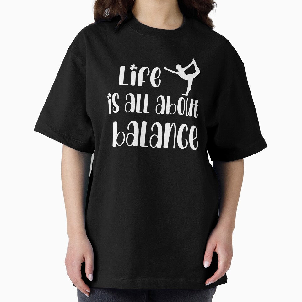 Life is all about balance - yoga pose by LeksDesign