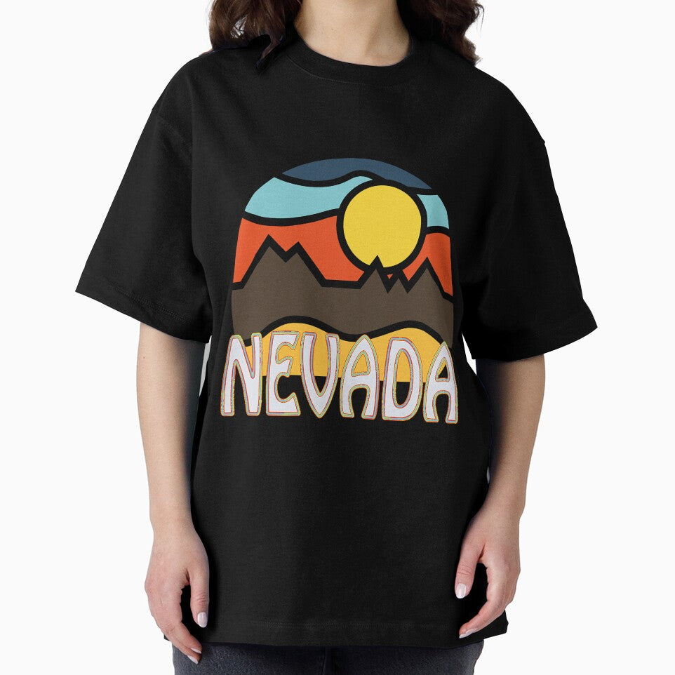 Nevada Retro Mountain Sunset Outdoor by BundlerVq