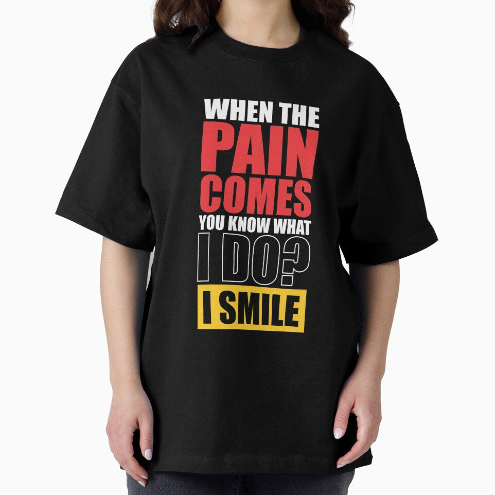 When The Pain Comes You Know What I Do? I Smile. – Gym Motivational Quotes by Labno4